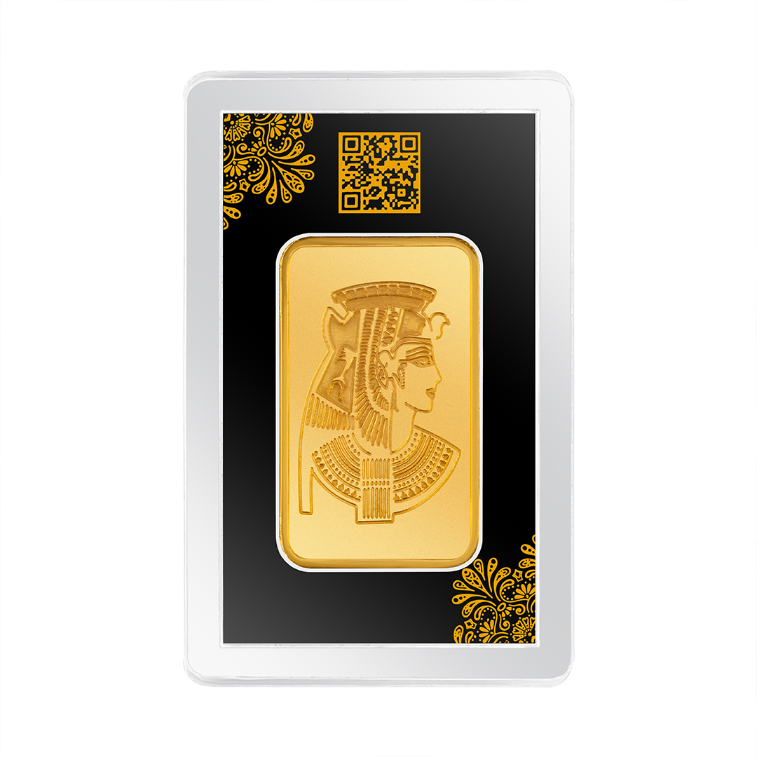 24k Pharaonic - Queen Cleopatra Gold Ingot - 50 Gm – MBGoldStore