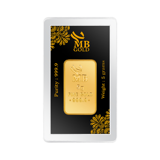 MB Gold 5 Gm Gold Bar