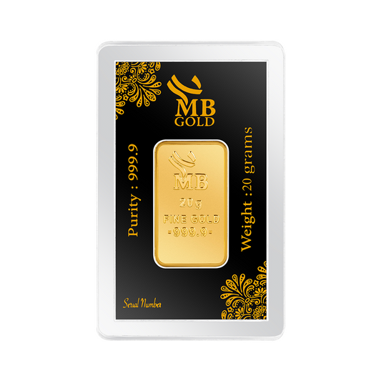 MB Gold 20 Gm Gold Bar