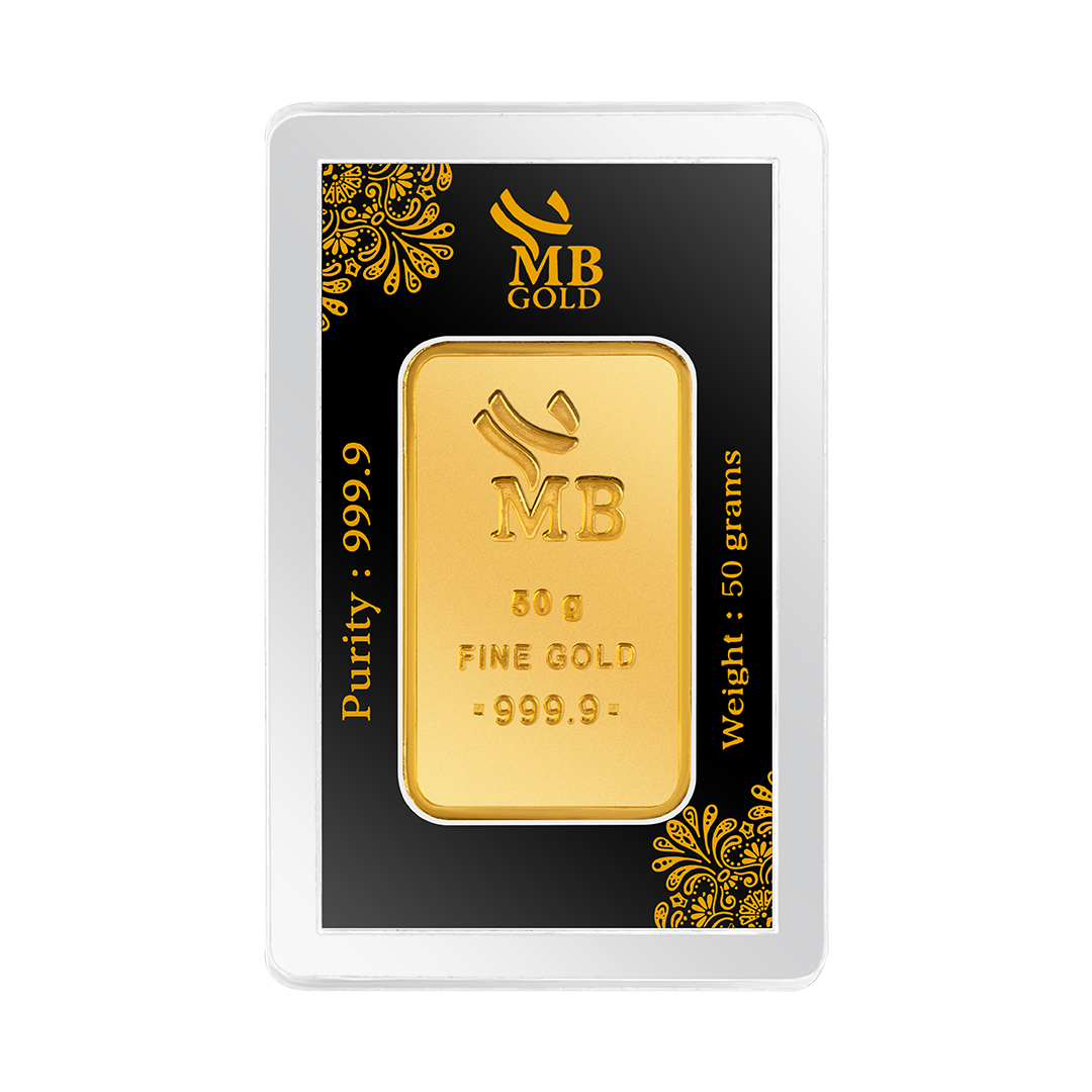 24k Pharaonic - Queen Cleopatra Gold Ingot - 50 Gm – MBGoldStore